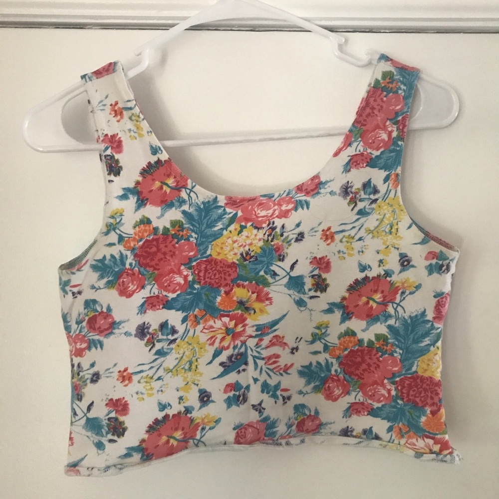 Floral Crop Top Tank